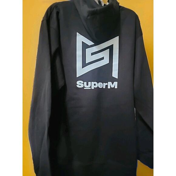 Kpop SuperM Black Hoodie Men Large Jopping Taeyong Mark Ten Kai Lucas A111 New - Picture 3 of 6